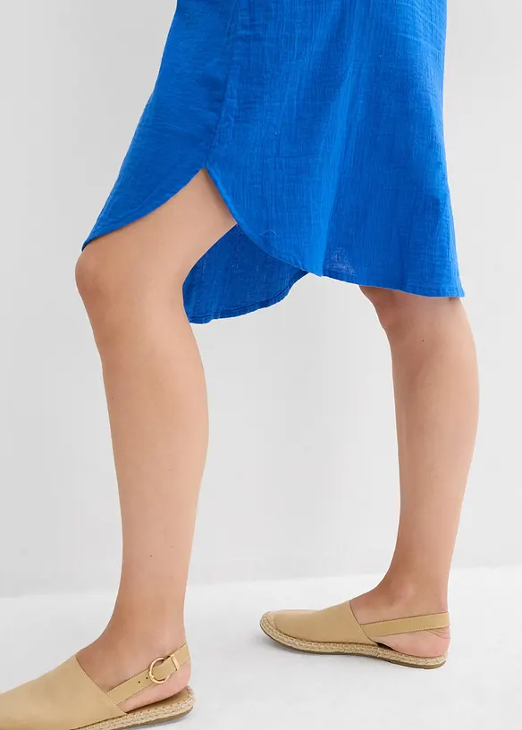 Robe chemise en gaze de coton douce, bonprix