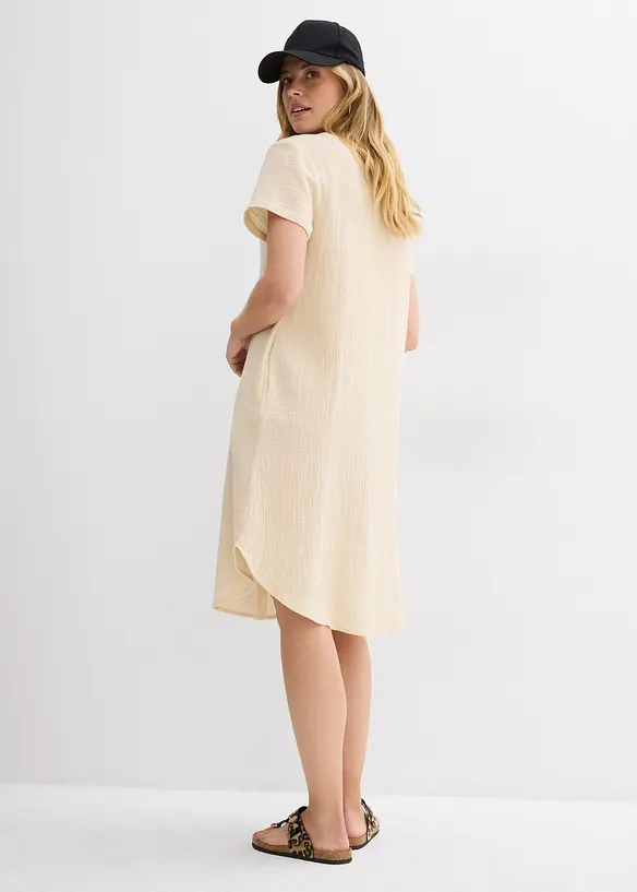 Robe chemise en gaze de coton douce, bonprix