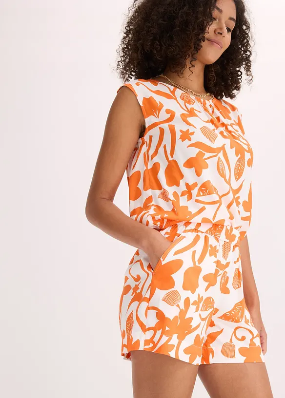 Short imprimé en viscose fluide, bonprix