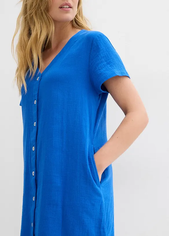 Robe chemise en gaze de coton douce, bonprix