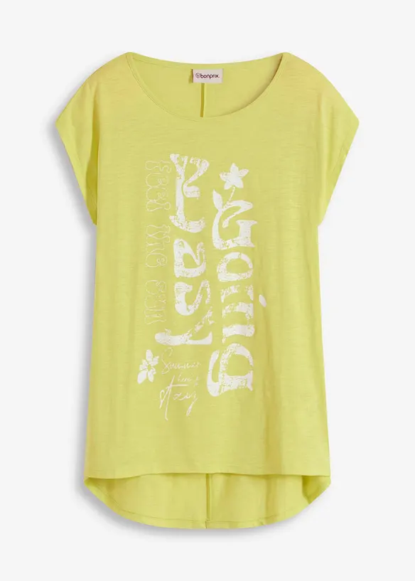 T-shirt long 100% coton, bonprix