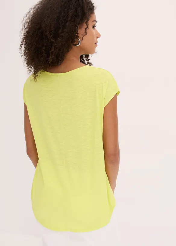 T-shirt long 100% coton, bonprix