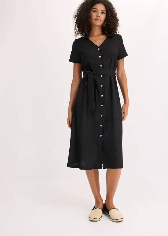 Robe légère en jersey crêpe, bonprix