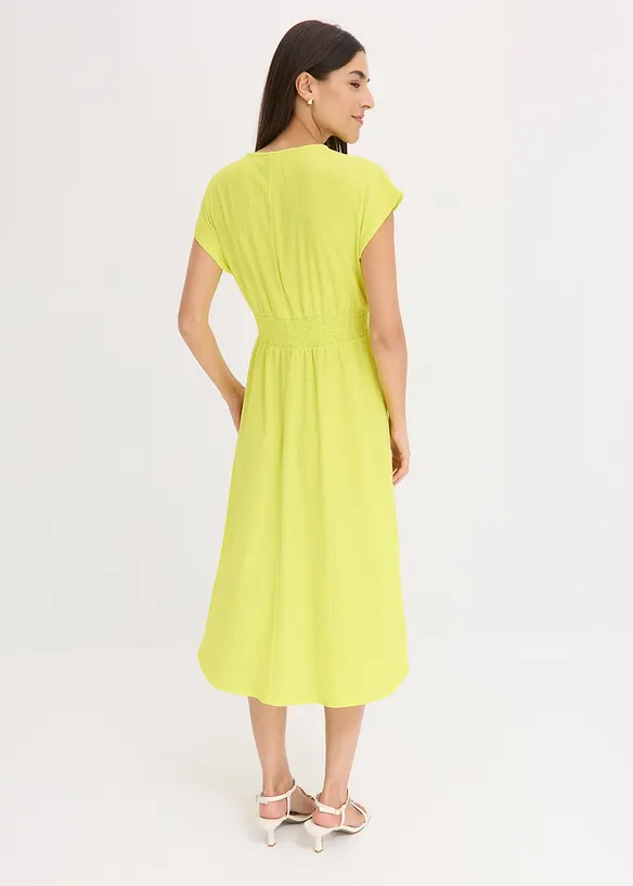 Robe en jersey crêpe aérien, bonprix