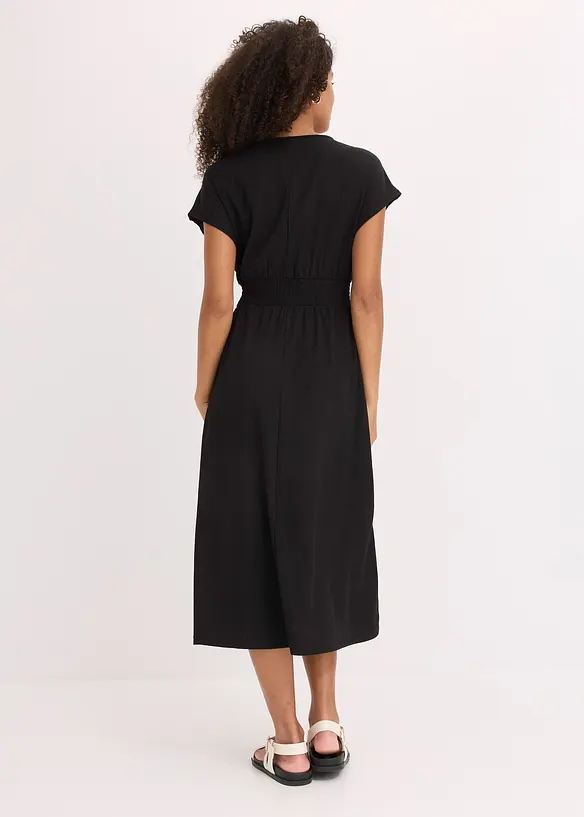 Robe en jersey cr&ecirc;pe a&eacute;rien, bonprix