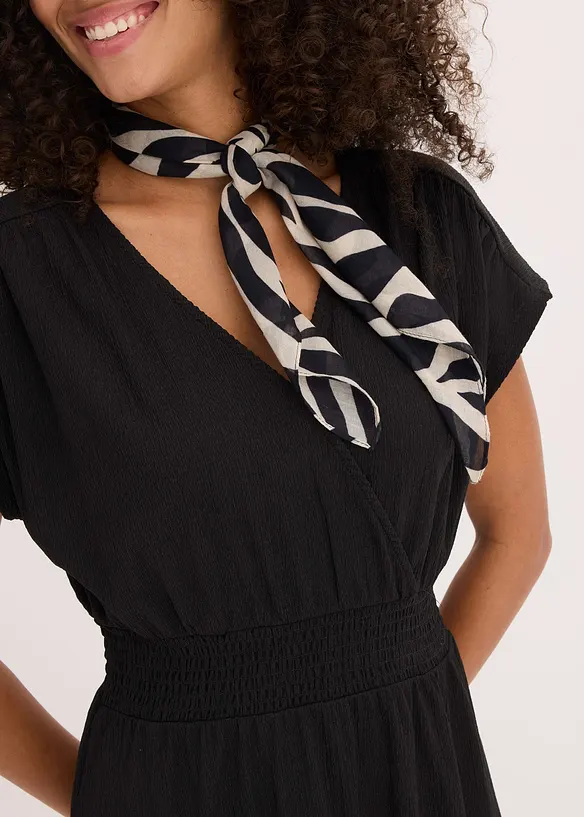 Robe en jersey cr&ecirc;pe a&eacute;rien, bonprix