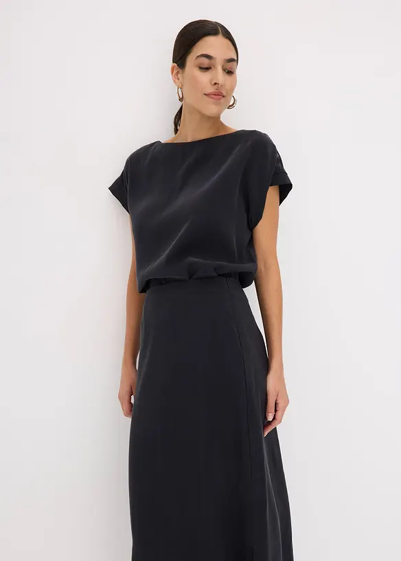 Jupe midi en viscose fluide, bonprix