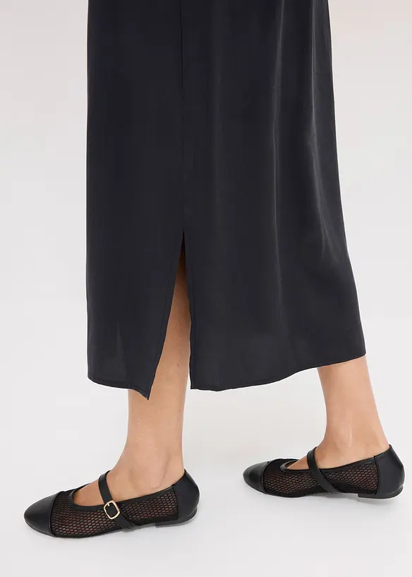 Jupe midi en viscose fluide, bonprix