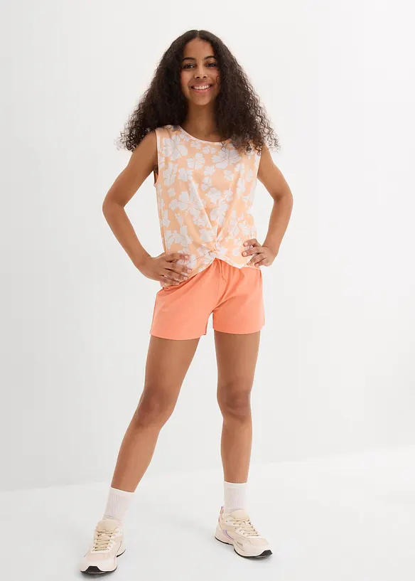 Top et short en coton extensible (ens. 2 pces), bonprix
