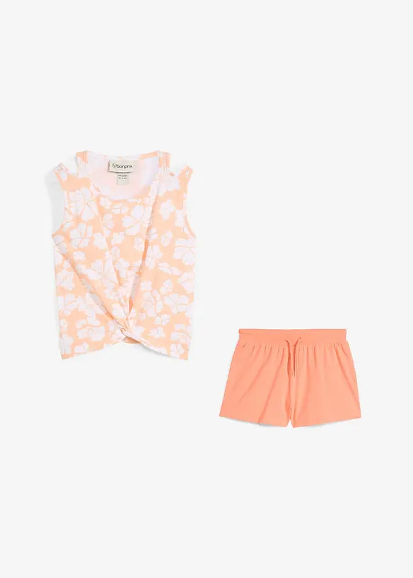 Top et short en coton extensible (ens. 2 pces), bonprix