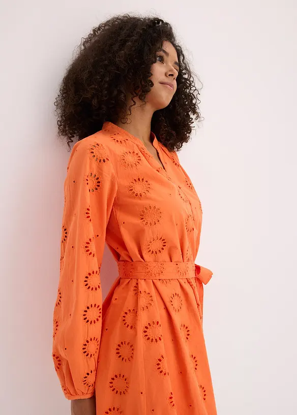 Robe à col tunisien 100% coton, bonprix