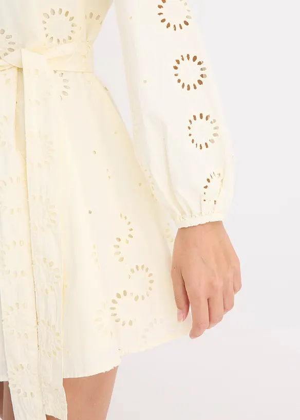 Robe &agrave; col tunisien 100% coton, bonprix