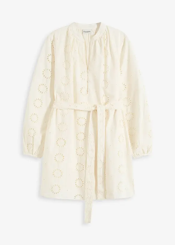 Robe &agrave; col tunisien 100% coton, bonprix