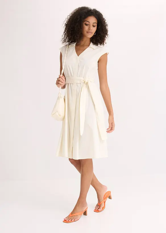 Robe-chemise avec ceinture à nouer, bonprix