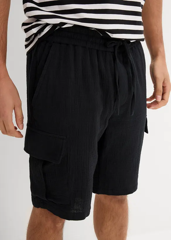 Bermuda en gaze de coton, Regular, bonprix