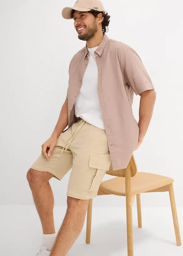 Bermuda en gaze de coton, Regular, bonprix