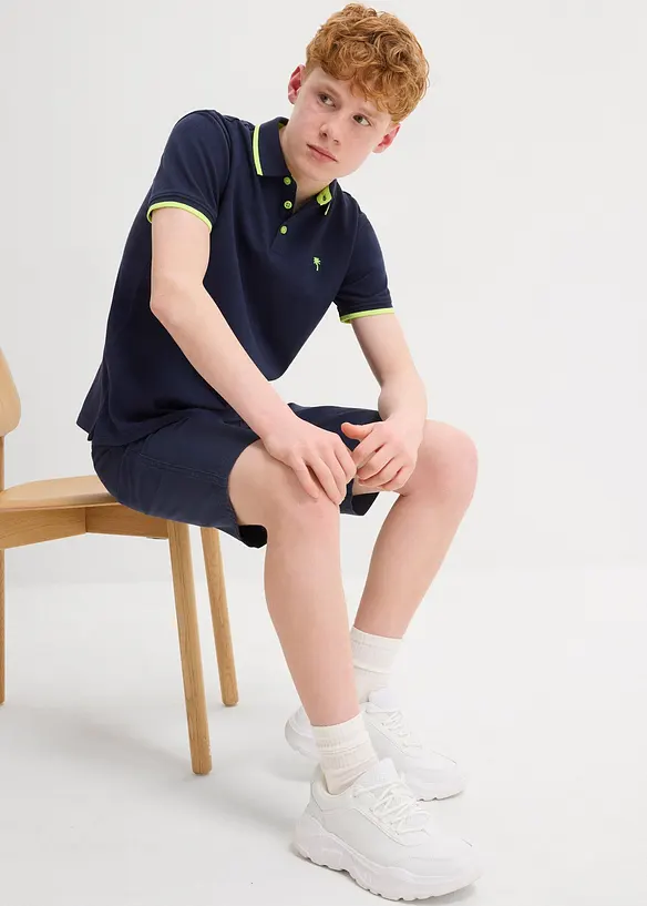 Polo en maille piqu&eacute;e 100% coton, bonprix