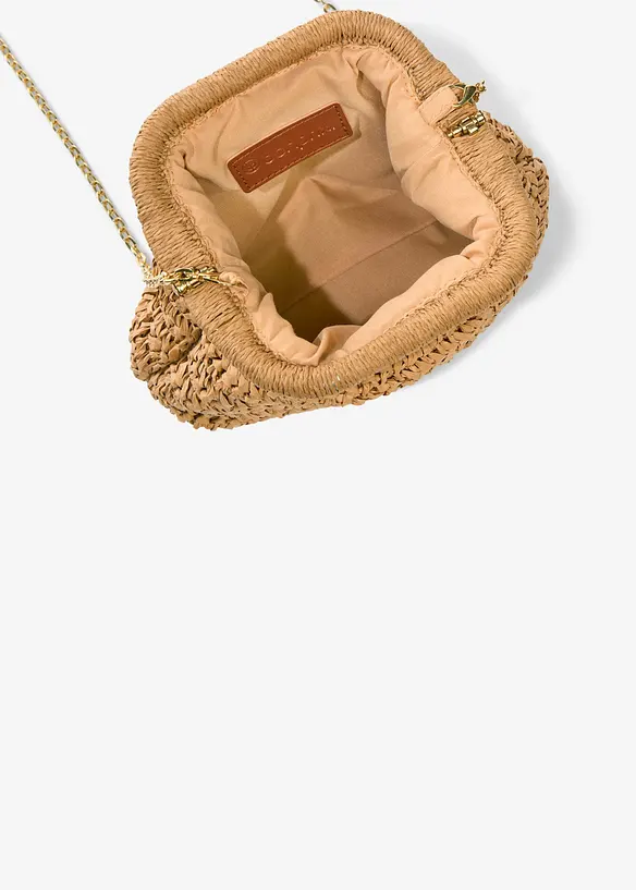 Sac en paille à bandoulière, bonprix