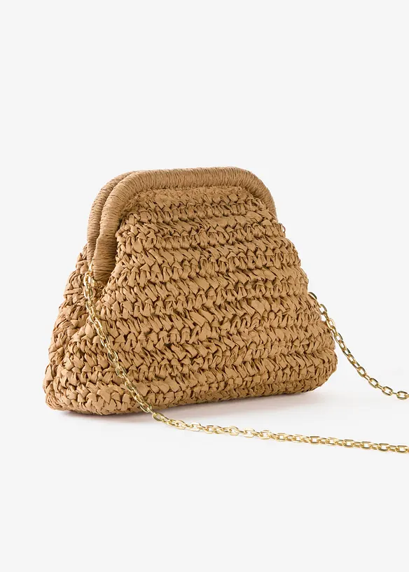 Sac en paille à bandoulière, bonprix