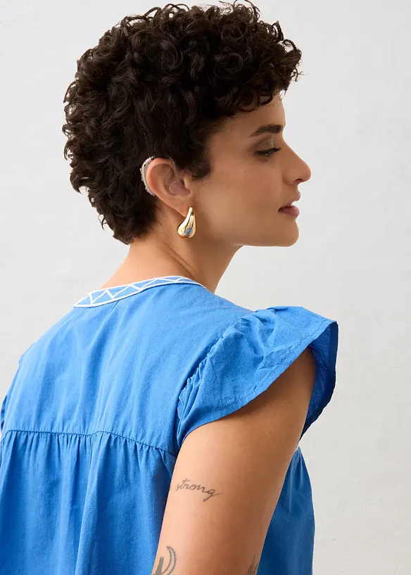 Tunique brodée avec de la soie, bonprix