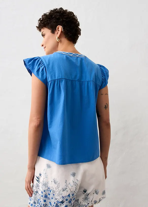 Tunique brodée avec de la soie, bonprix