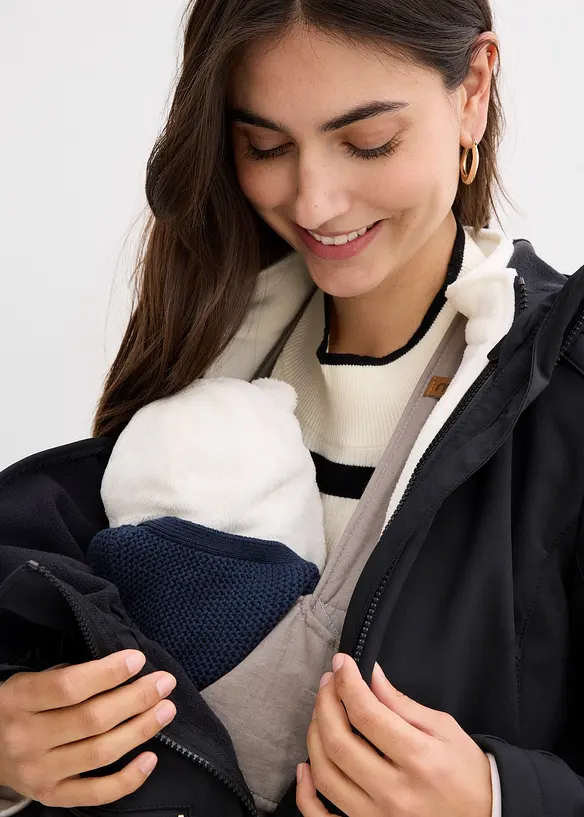 Parka de grossesse 6 en 1 avec veste intérieure en polaire amovible et fonction portage, bonprix