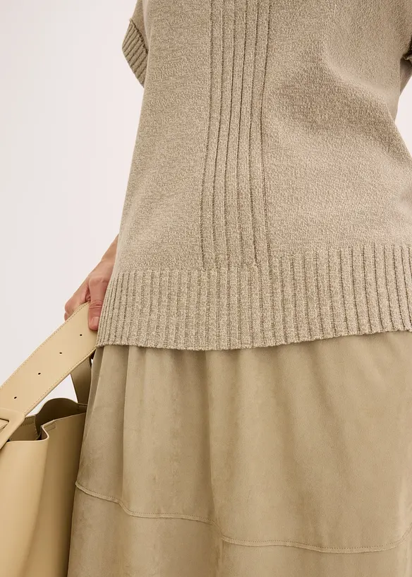 Pull col polo en coton mélangé, bonprix