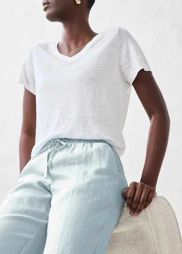 Pantalon 100% lin, bonprix