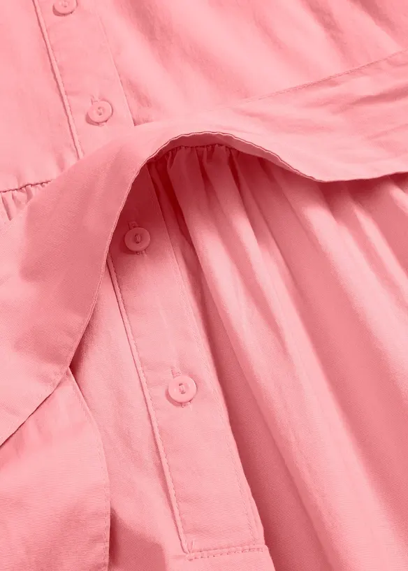 Robe-chemise en matière élastique, bonprix