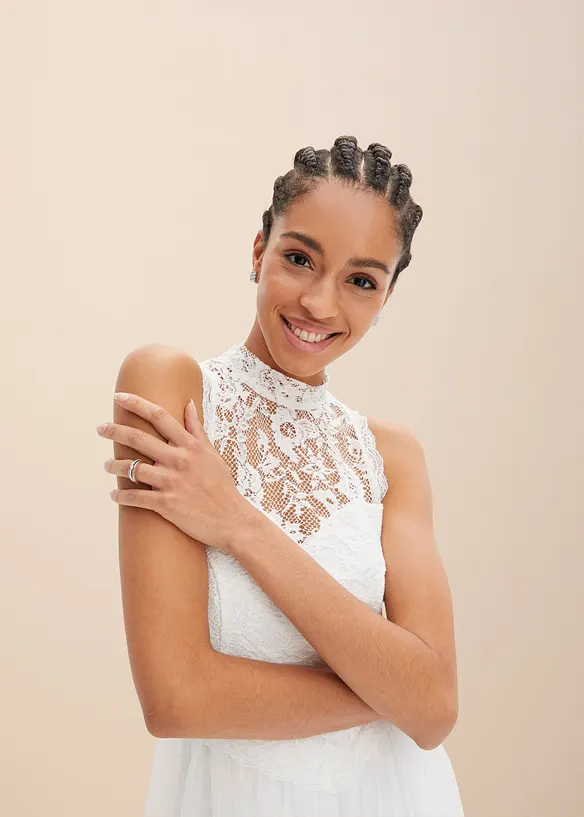 Robe de mariée à dentelle, bonprix