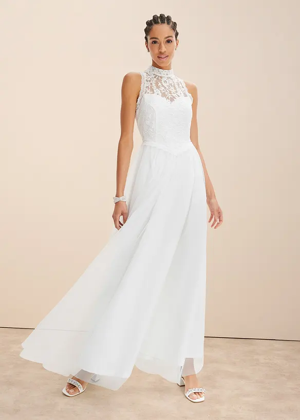 Robe de mariée à dentelle, bonprix