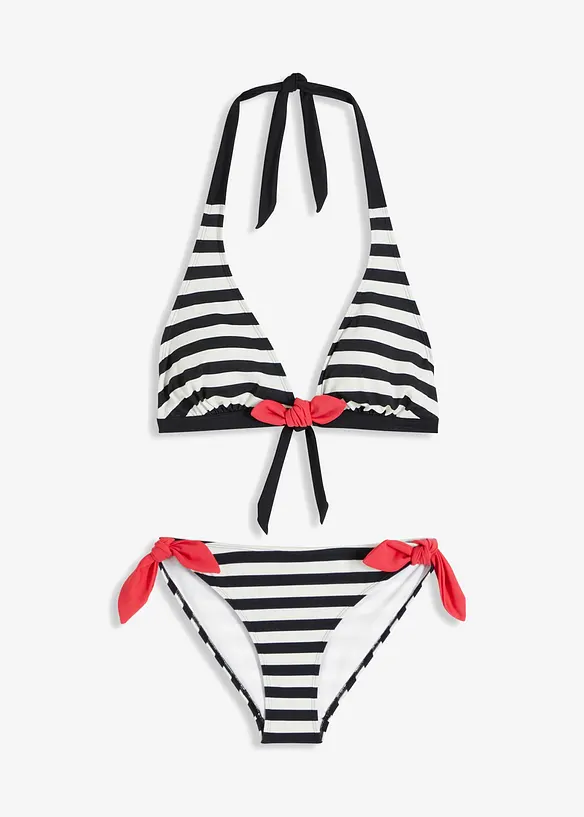 Bikini dos nu (ens. 2 pces) à nouettes, bonprix