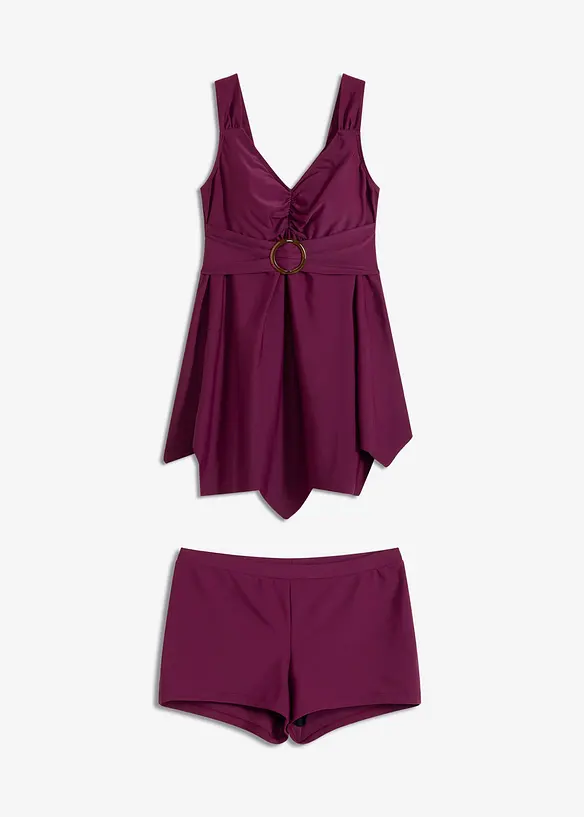 Tankini long (ens. 2 pces) &agrave; larges bretelles, bonprix