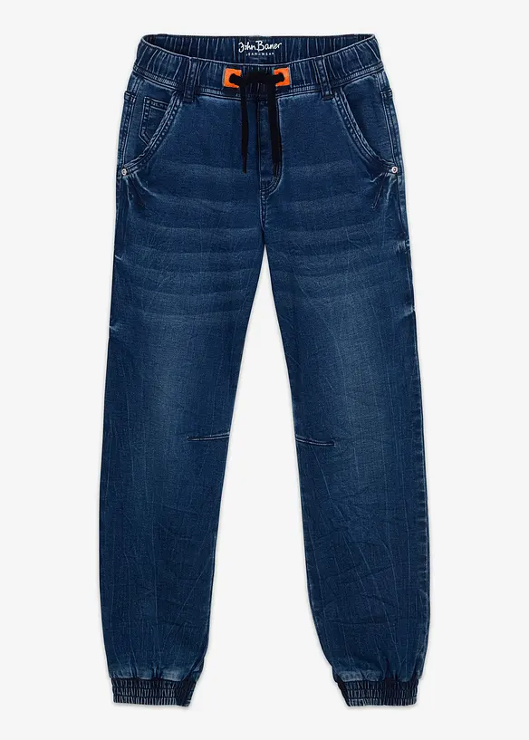 Jean en molleton denim, Regular et fuselé, bonprix