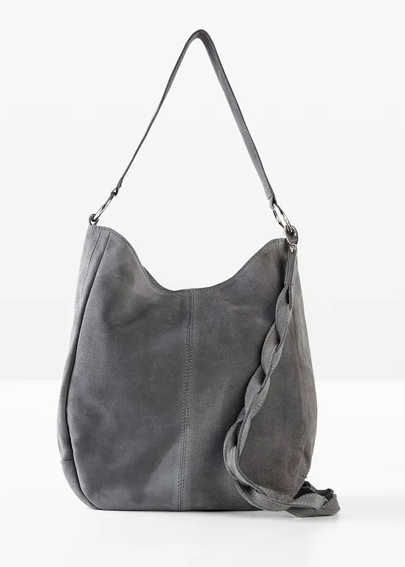 Sac en cuir velours avec sangle décorative, bonprix