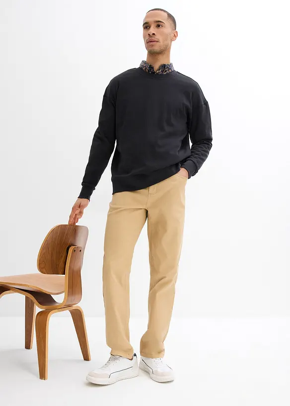 Pantalon droit et extensible, coupe classique, bonprix