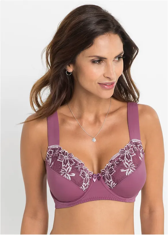 Lot de 2 soutiens-gorge à armatures et bretelles rembourrées, bonprix