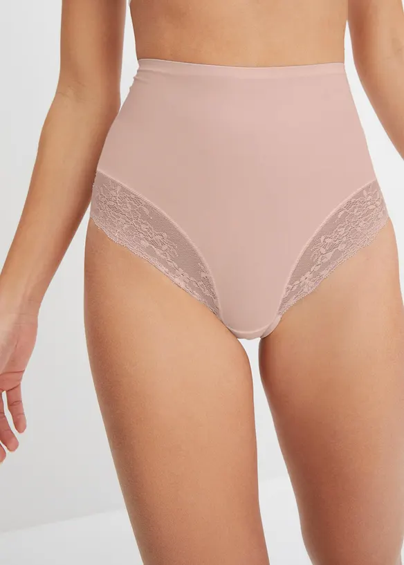 Lot de 2 culottes sculptantes lasercut, maintien modéré, bonprix