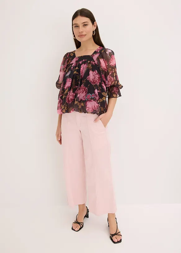 Blouse à base effet boule, bonprix