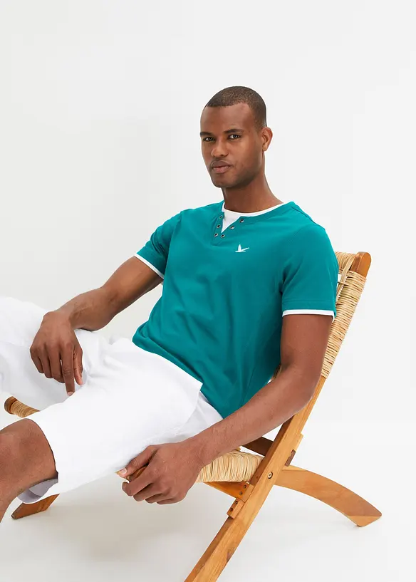 Lot de 2 T-shirts 2 en 1, bonprix