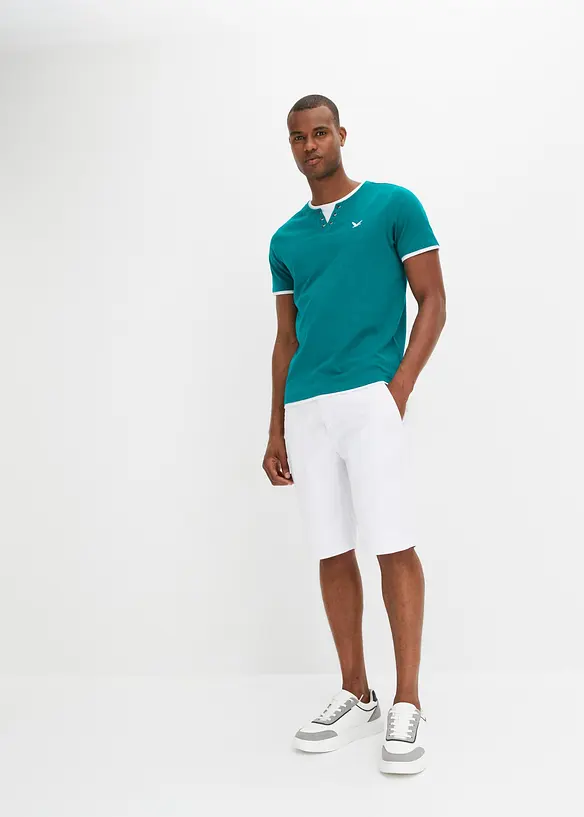 Lot de 2 T-shirts 2 en 1, bonprix