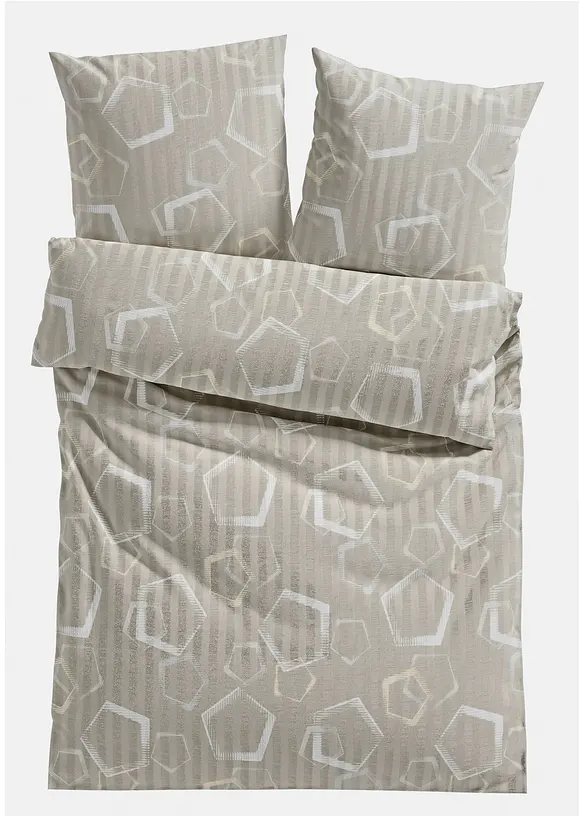 Parure de lit &agrave; imprim&eacute; graphique, bonprix
