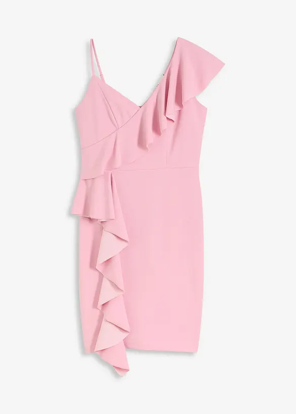 Robe ajustée en crêpe texturé, bonprix