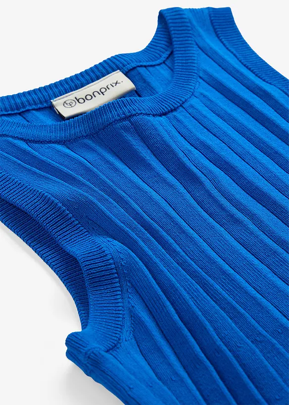 Robe trapèze en maille de viscose mélangée, bonprix