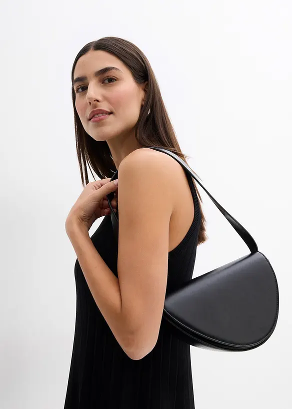 Robe trapèze en maille de viscose mélangée, bonprix