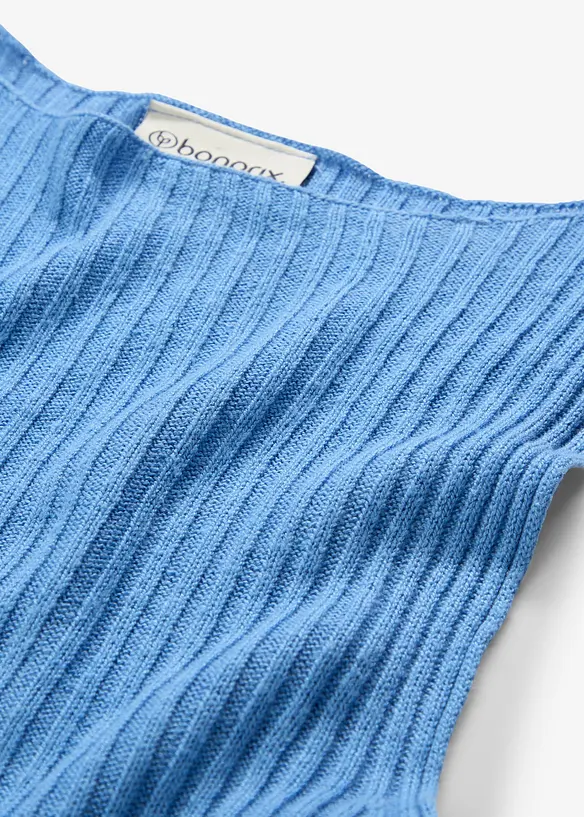 Top ajusté en maille de viscose mélangée, bonprix