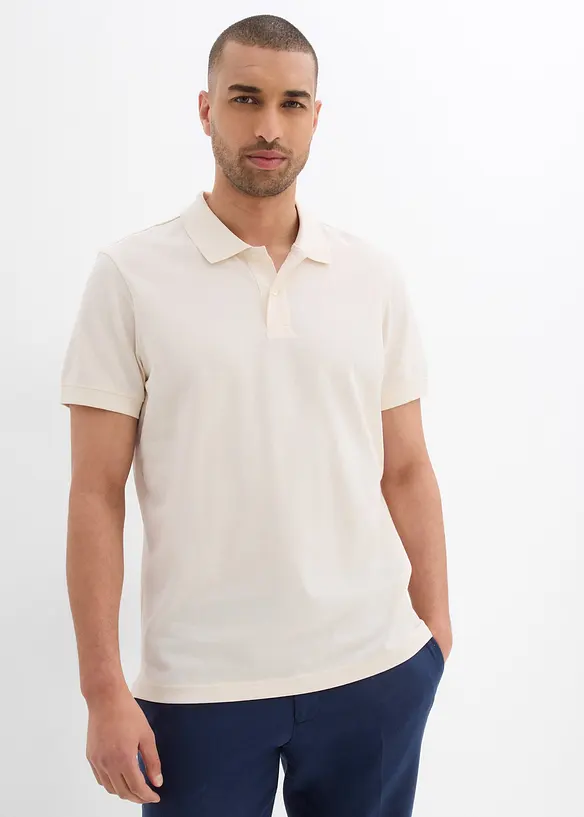 Polo en maille piquée 100% coton, bonprix