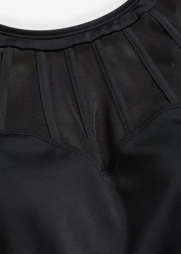 Robe de bain sculptante avec mesh transparent, maintien fort, bonprix