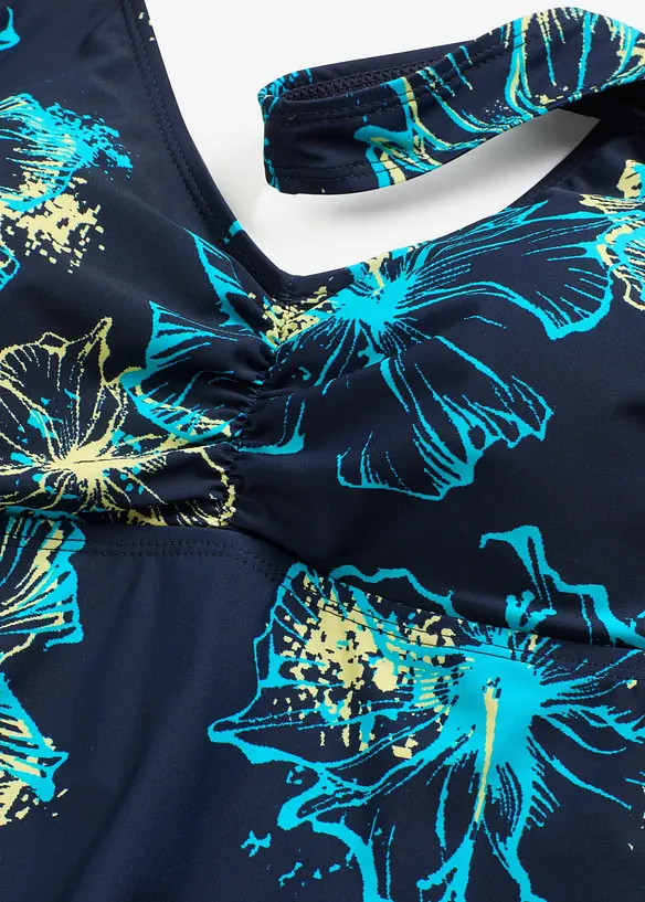 Robe de bain sculptante, maintien modéré, col V, bonprix