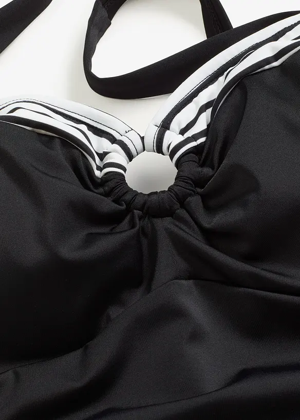 Maillot 1 pièce sculptant en polyamide recyclé, maintien léger, bonprix